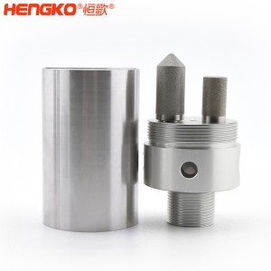 316不銹鋼樣氣過(guò)濾器耐高壓高強(qiáng)度易清洗，用于污水管道氣體檢測(cè)分析高溫氣體取樣探頭過(guò)濾器