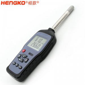 恒歌高精度手持溫濕度巡檢儀_可測(cè)溫度 濕度 露點(diǎn) 球度溫度