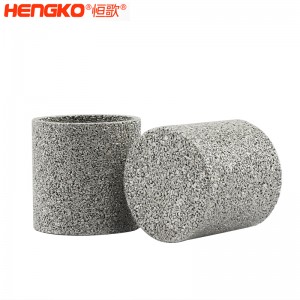 恒歌粉末燒結不銹鋼濾筒防塵透氣濾芯過濾精準壽命長，應用于化學分析