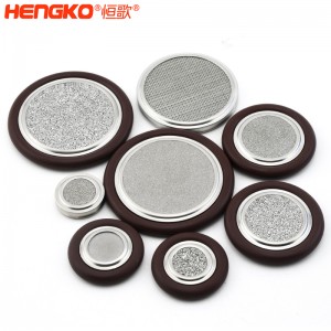 恒歌不銹鋼316L真空卡環(huán)濾芯耐高溫透氣均勻耐壓，工業(yè)衛(wèi)生級不銹鋼濾片過濾器