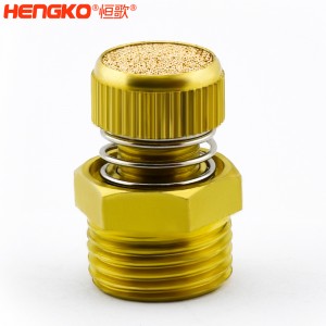廠家批發(fā)HSD型可調(diào)節(jié)青銅消聲消音器多規(guī)格耐高溫消音降噪，用于電磁閥氣動靜音器接頭