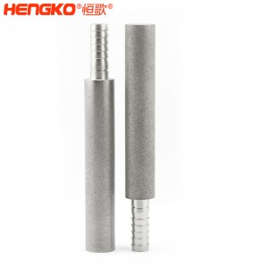 廠家批量生產(chǎn)不銹鋼粉末燒結(jié)曝氣頭擴散器 孔隙率高流通速度快，用于臭氧發(fā)生器